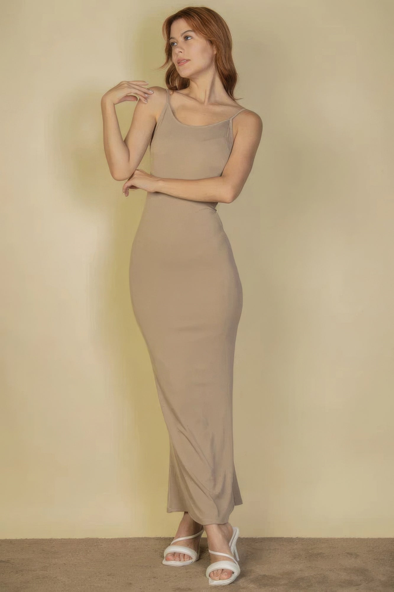 Ribbed Mermaid Hem Camisole Maxi Dress Marabella Inspirations