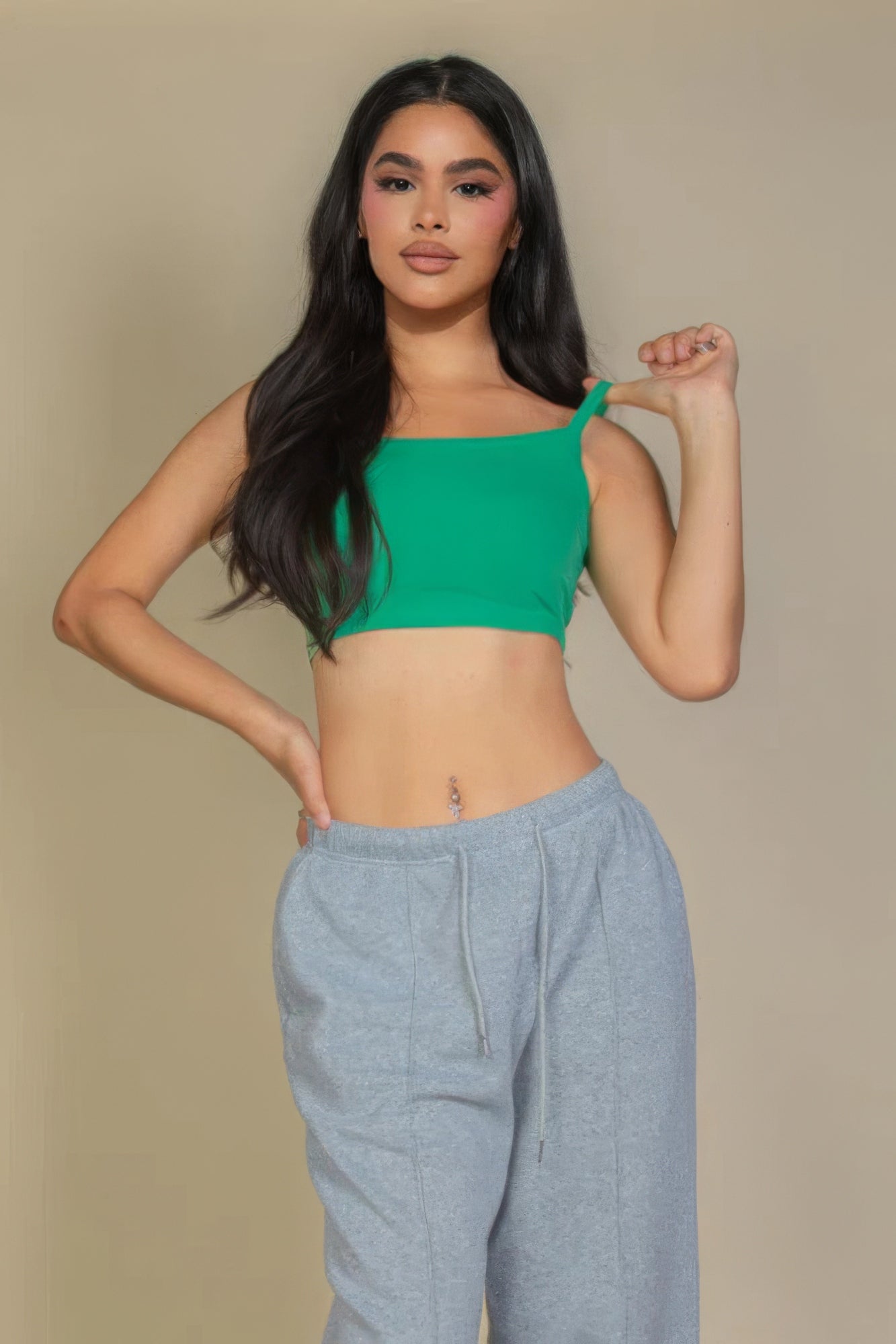 Ribbed Knit Cami Crop Top Marabella Inspirations