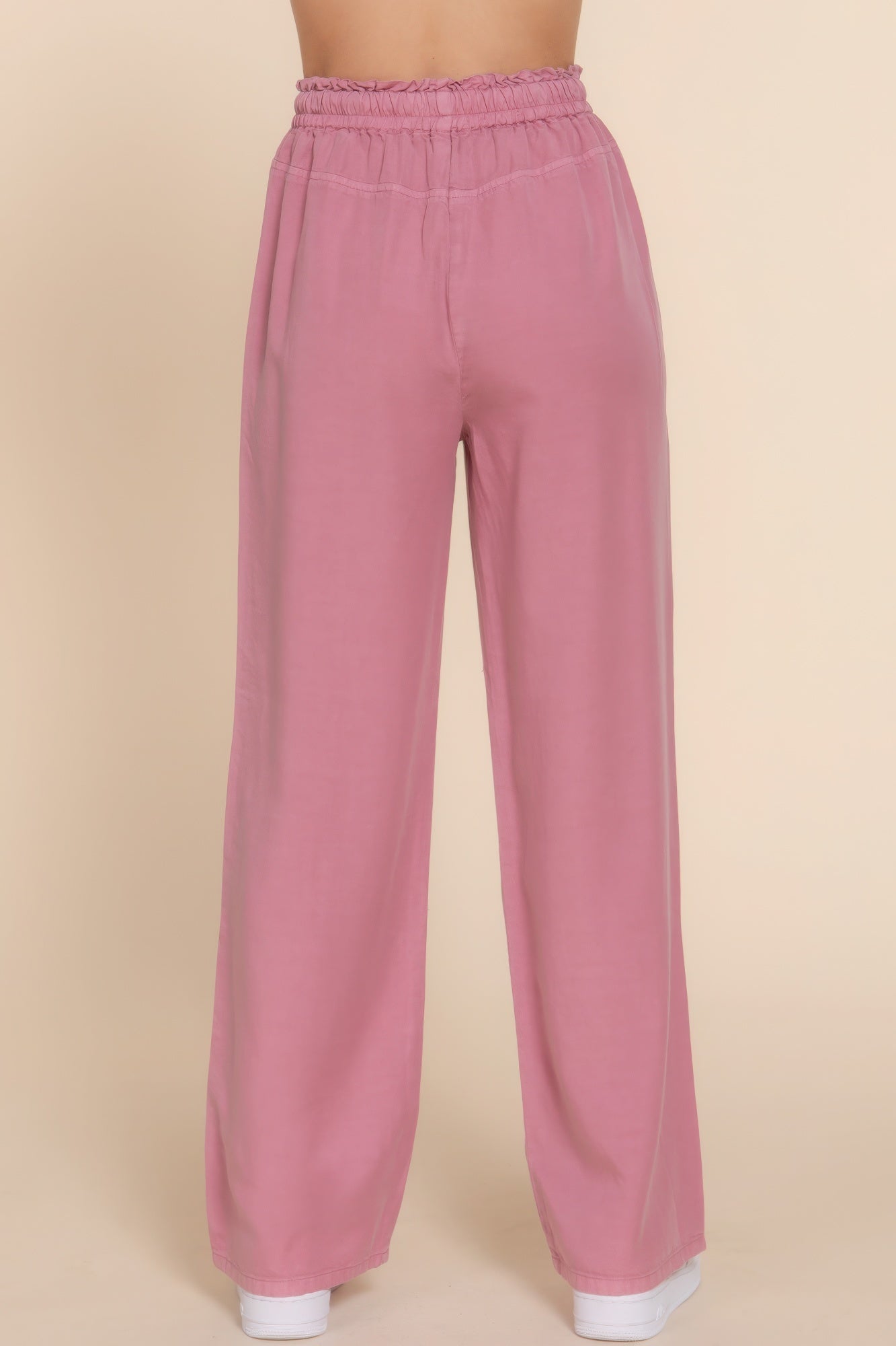 Elastic Waist Tencel Long Pants Marabella Inspirations