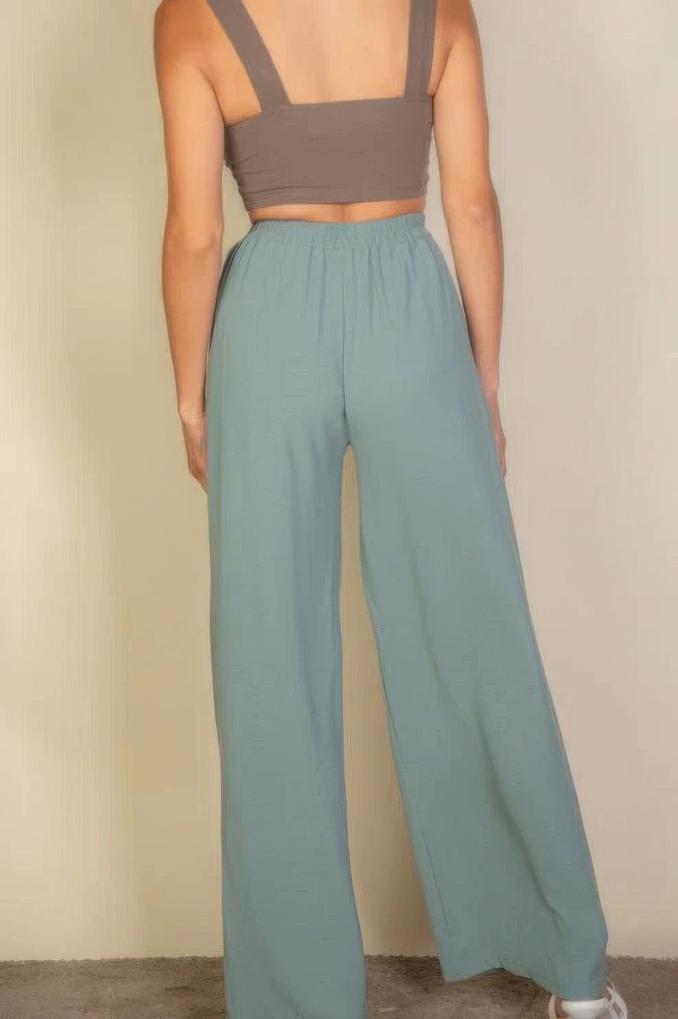 Drawstring Waist Wide Leg Minimalist Pants Marabella Inspirations